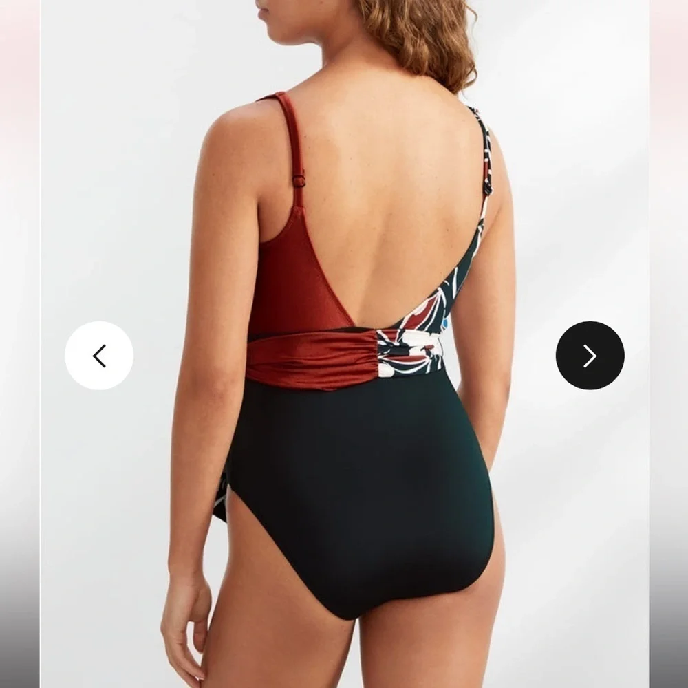 Sanctuary Moody Blooms Tie-Front One-Piece Swimsuit - Picture 4 of 16